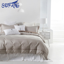 conjunto de cama de algodão branco barato Duvet Cover textile